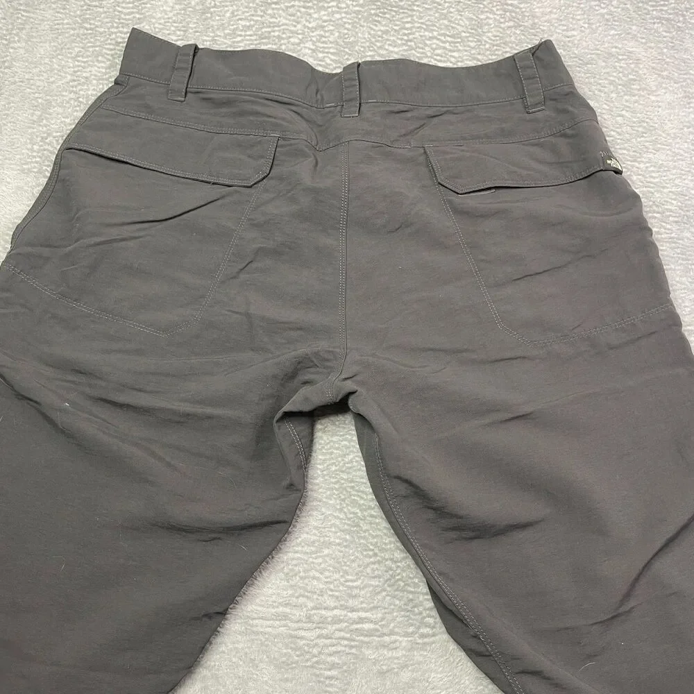 The North Face Nylon‎ Hiking Travel Pants Mens Sz 34 Gray Outdoor Gorpcore